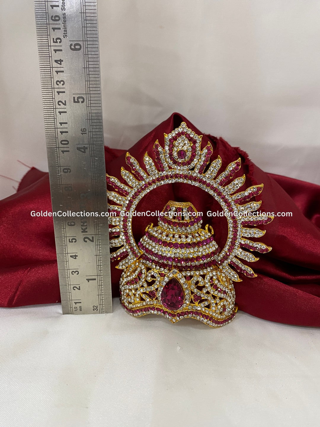 Divine Mukut Kireedam for Hindu Deity - GoldenCollections DGC-138 2
