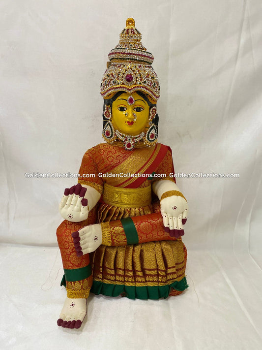Varalakshmi Amman Idol Full Set 19 in Maroon VVD072 for Varalakshmi Vratham pooja image 1