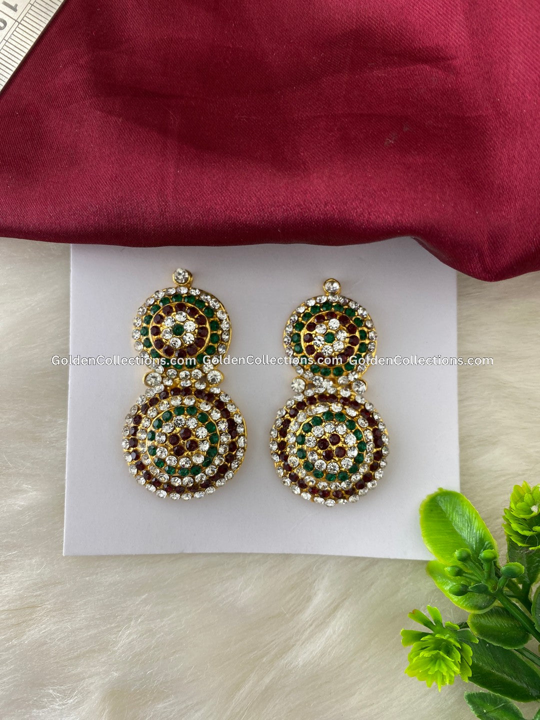 Ear Ornaments - Ornate Jewels for Devotees - DGE-164