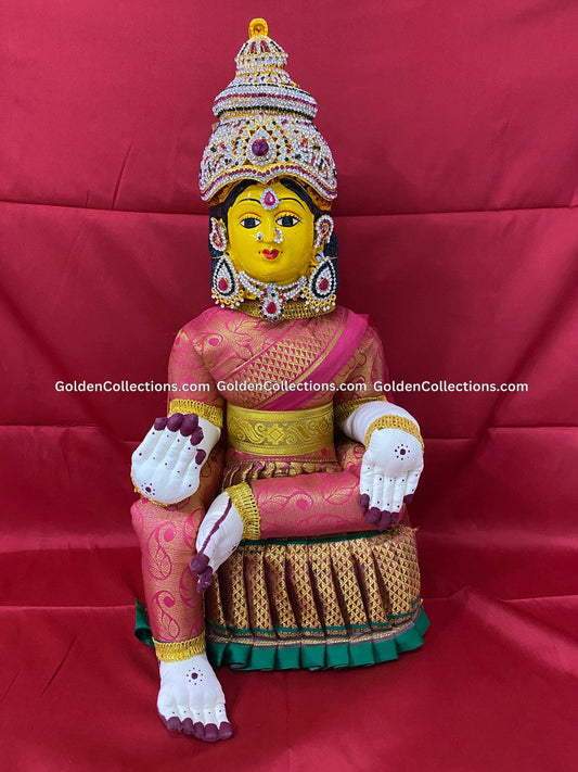 Varalakshmi Amman Idol Full Set 19 in Pink VVD074 for Varalakshmi Vratham pooja image 1