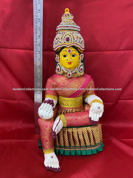 Varalakshmi Amman Idol Full Set 19 in Pink VVD074 for Varalakshmi Vratham pooja image 2