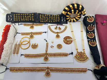 Elegant Bharatanatyam Jewellery Full Set by GoldenCollections BDS-008 2