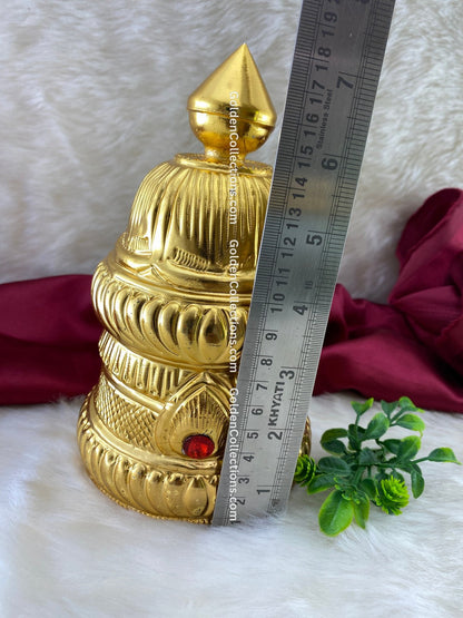 Exclusive: Buy Gold Plated Sacred Amman Kireedam Set - DGC-247 2