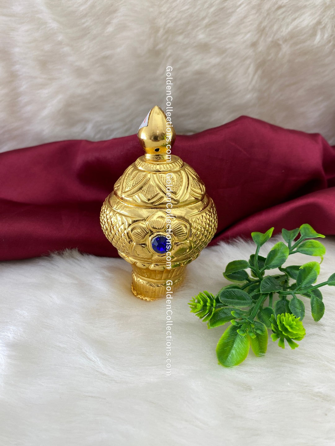 Exclusive: Gold Plated Sacred Amman Kireedam Crown - DGC-231