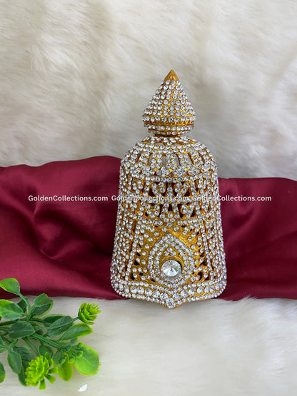 Exclusive Hindu Deity Jewelry Crown Kireedam Set - Buy Now - DGC-0175