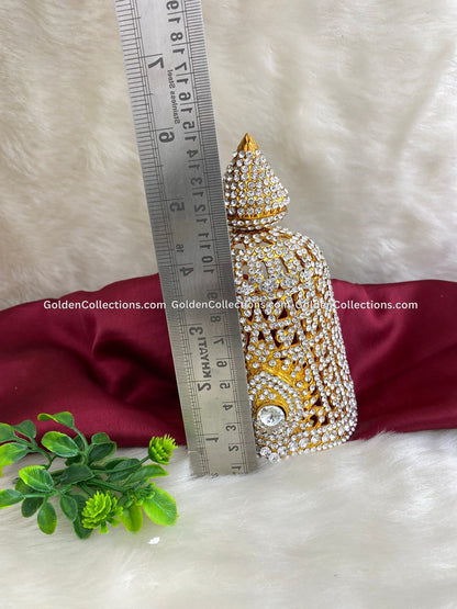 Exclusive Hindu Deity Jewelry Crown Kireedam Set - Buy Now - DGC-0175 2