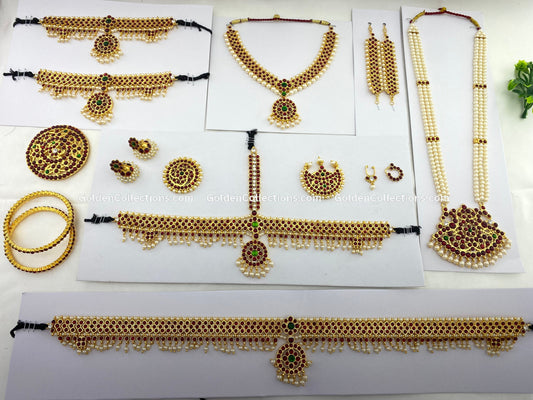 Exquisite Classical Dance Jewelry for Bharatanatyam BDS-014| Bharatanatyam Jewellery 