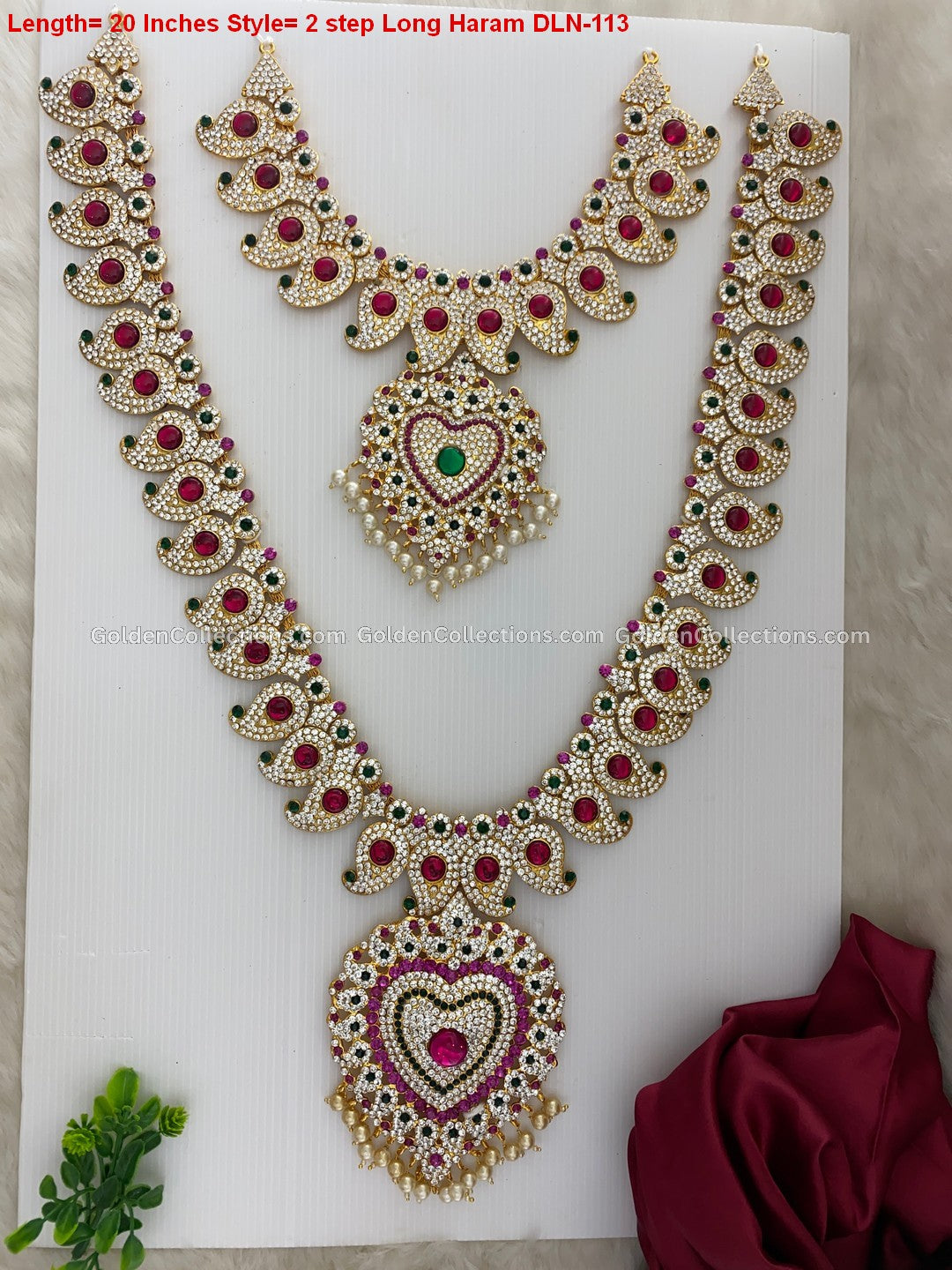 Exquisite Gold-Plated Deity Jewellery Set - DLN-113