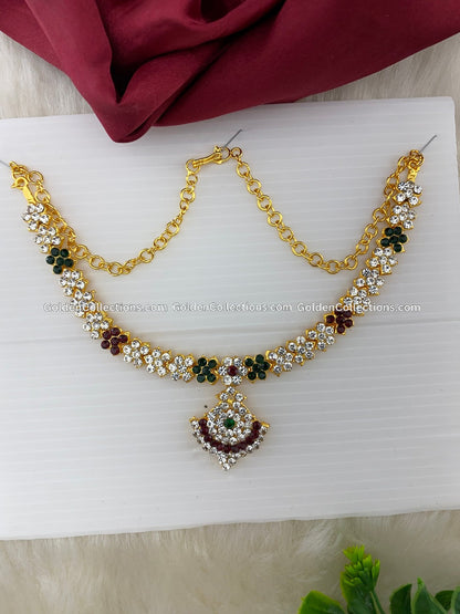 Exquisite Gold-Plated Deity Jewellery Set - DSN-122