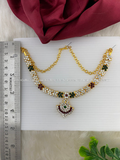 Exquisite Gold-Plated Deity Jewellery Set - DSN-122 2