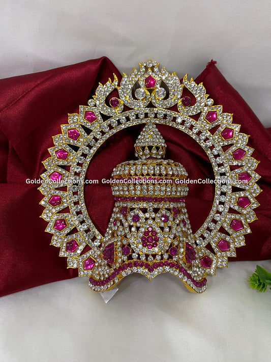 Exquisite Mukut for Deity - GoldenCollections DGC-105