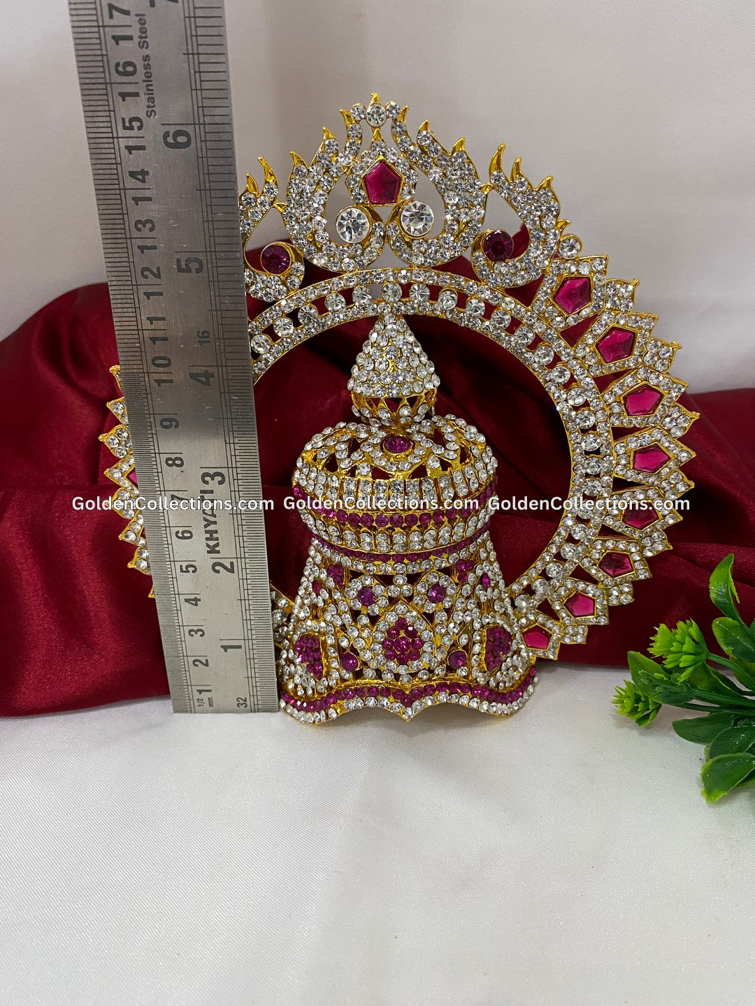 Exquisite Mukut for Deity - GoldenCollections DGC-105 2