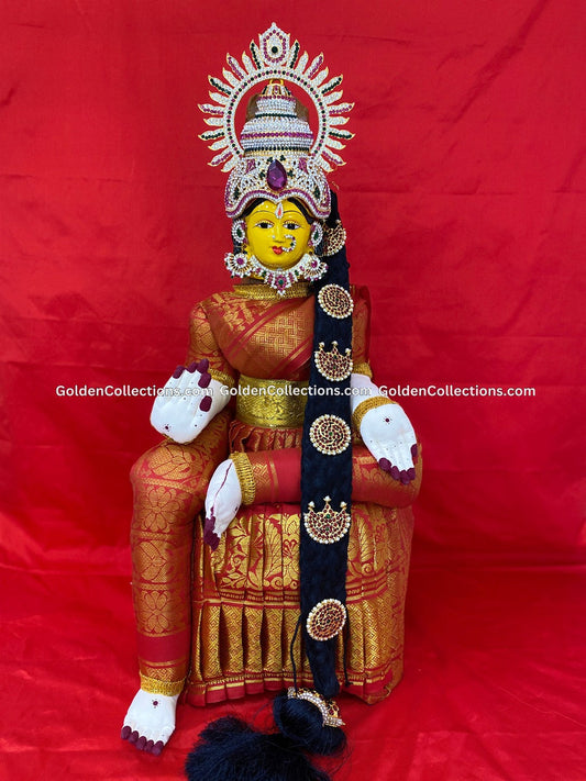Varalakshmi Amman Idol Full Set 26 in Multi Color VVD101 for Varalakshmi Vratham pooja image 1