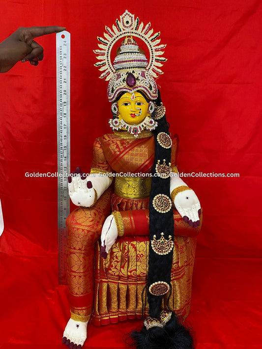 Varalakshmi Amman Idol Full Set 26 in Multi Color VVD101 for Varalakshmi Vratham pooja image 2