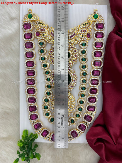 God Goddess Artificial Jewellery - Long Necklace Set DLN-119 2