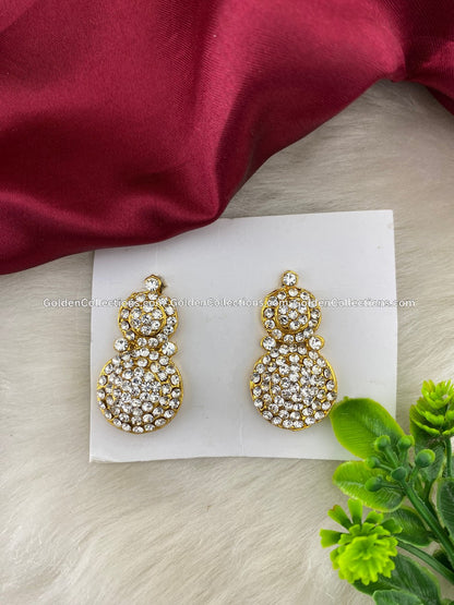 Goddess Amman Alangaram Jewellery Earrings GoldenCollections - DGE-159