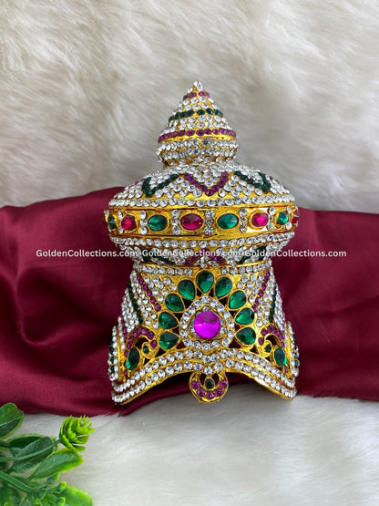Goddess Amman Crown Mukut Kireedam - Buy Now - DGC-0202