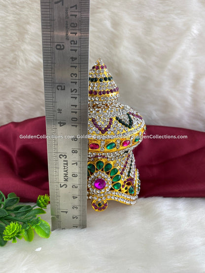 Goddess Amman Crown Mukut Kireedam - Buy Now - DGC-0202 2