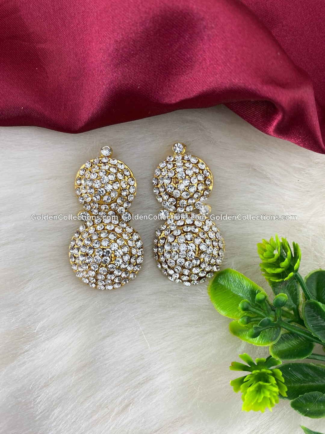 Goddess Amman Earrings Collection - Divine Adornments - DGE-147