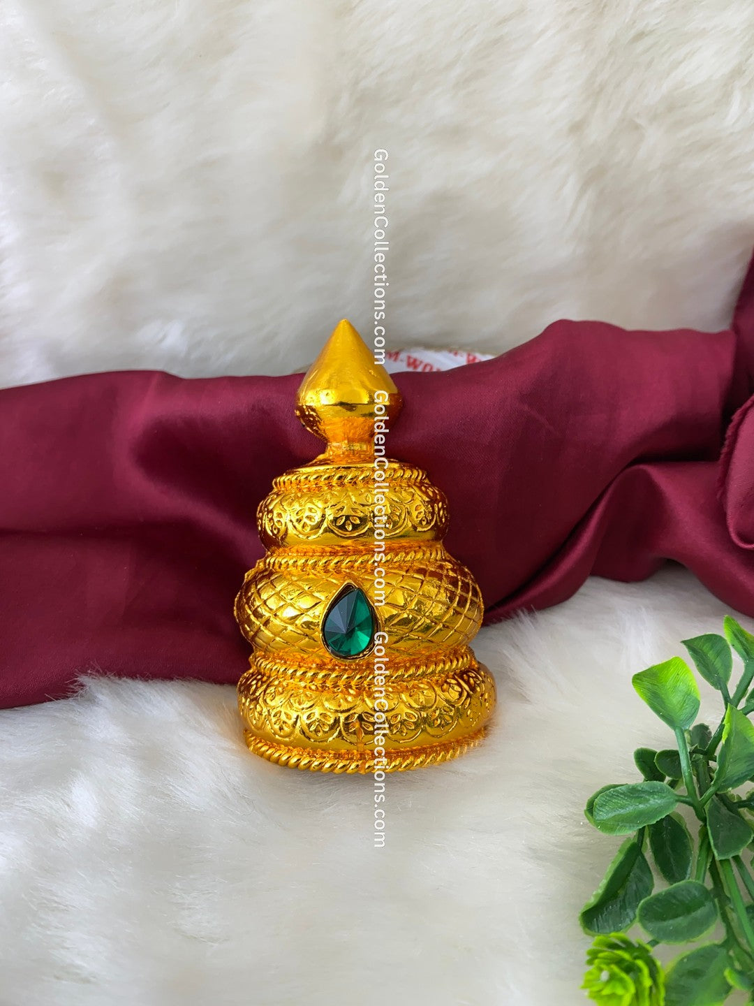 Goddess Amman Gold Plated Crown Mukut Kireedam - Buy Now - DGC-238