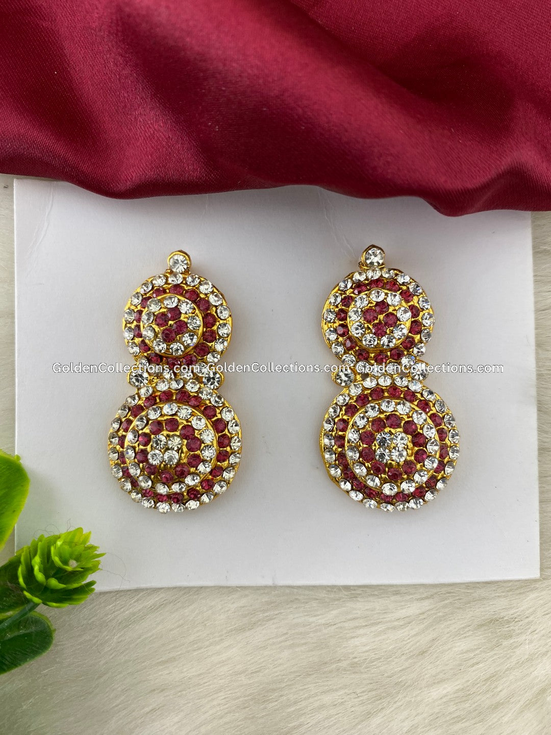 Goddess Amman Karna Pathakkam Jewellery Earrings - DGE-136
