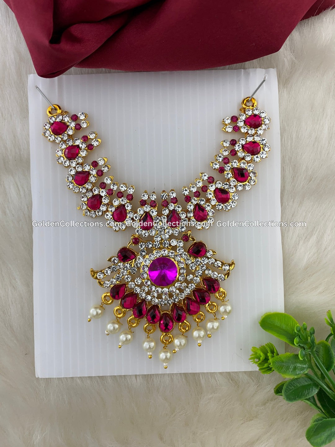 Goddess Lakshmi Elegant Short Necklace - DSN-077