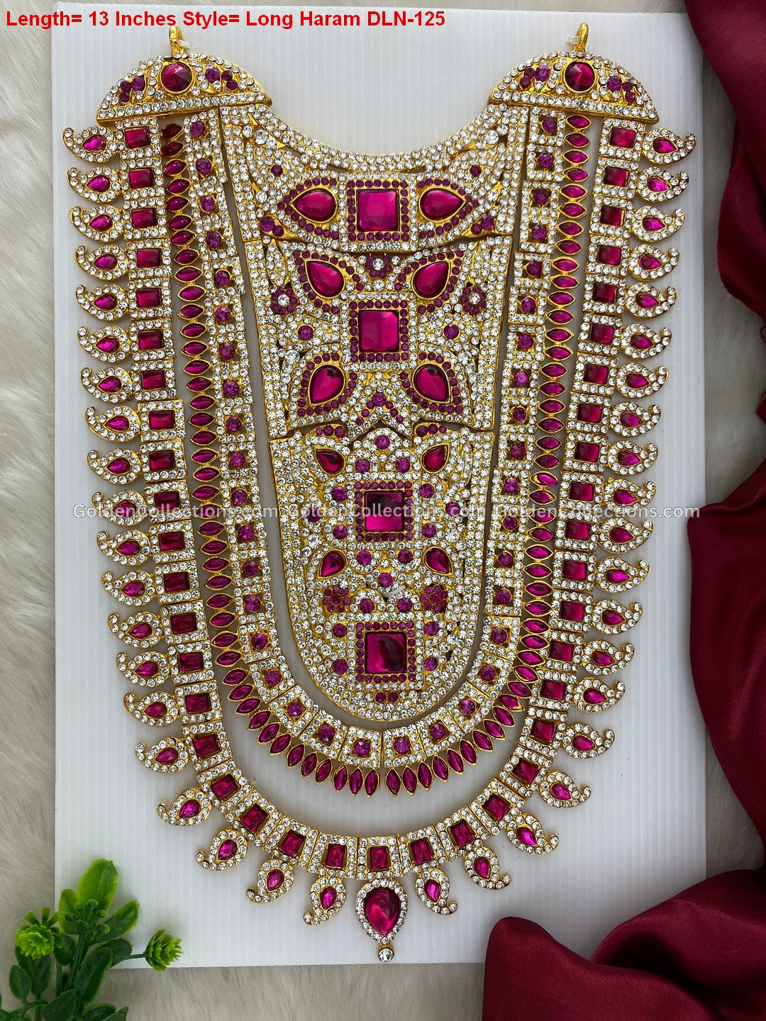 Goddess Lakshmi Jewellery Set - Amman Long Haram DLN-125
