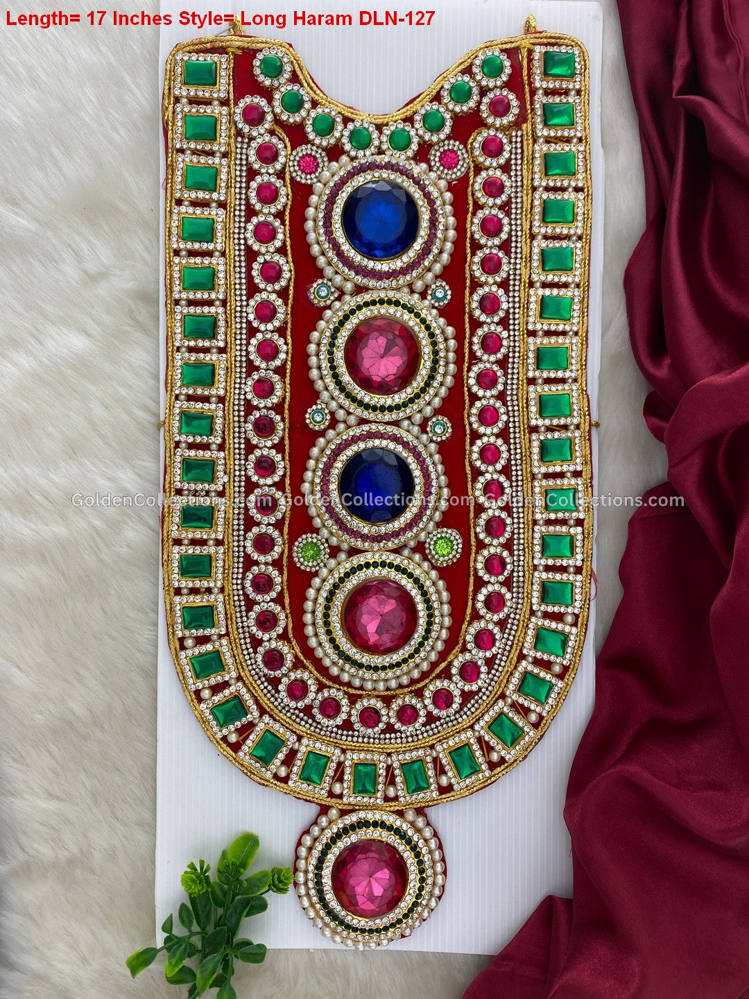 Goddess Lakshmi Long Necklace: Divine Beauty Unveiled DLN-127