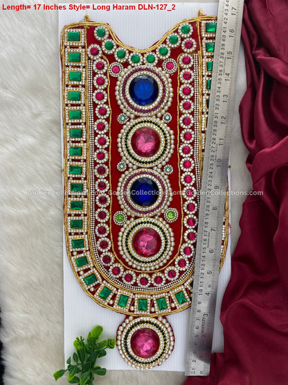 Goddess Lakshmi Long Necklace: Divine Beauty Unveiled DLN-127 2
