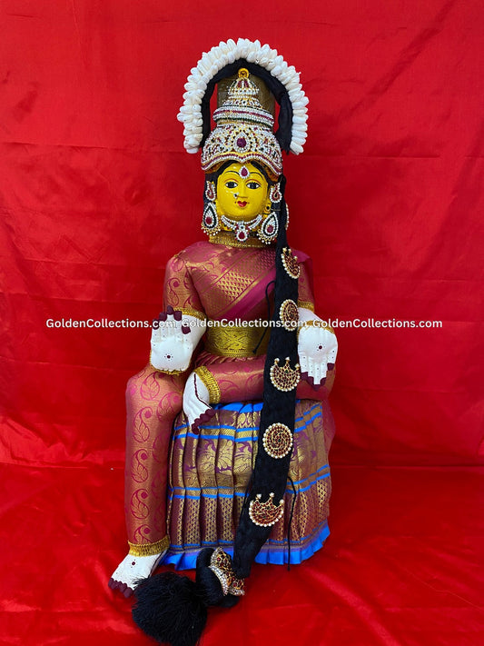 Varalakshmi Amman Idol Full Set 26 in Multi Color VVD092 for Varalakshmi Vratham pooja image 1