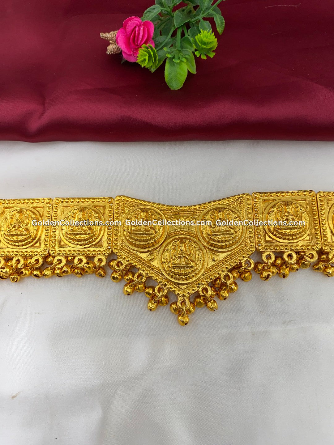 Goddess Lakshmi Waist Belt - Bharatanatyam Jewelry BWB-014 2
