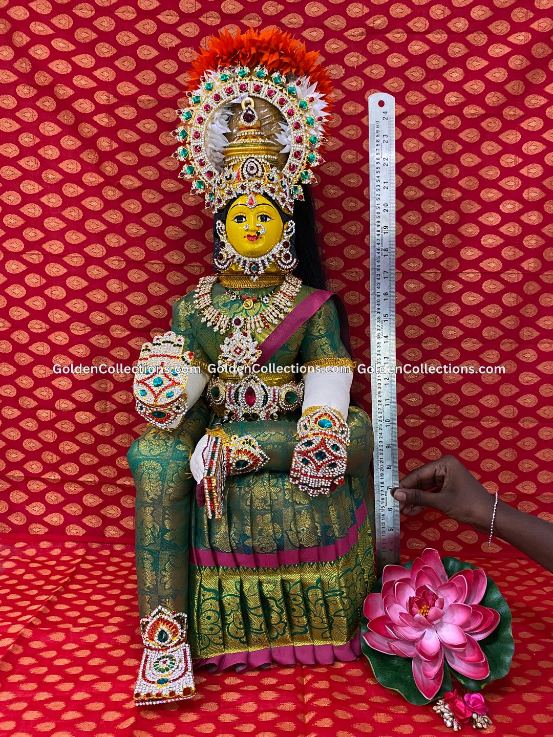 Goddess Varalakshmi Dolls with Jewelry - Stunning and Divine - VVD-016 2