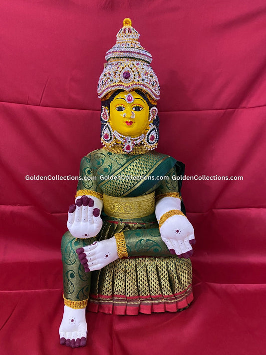 Varalakshmi Amman Idol Full Set 19 in Green VVD054 for Varalakshmi Vratham pooja image 1