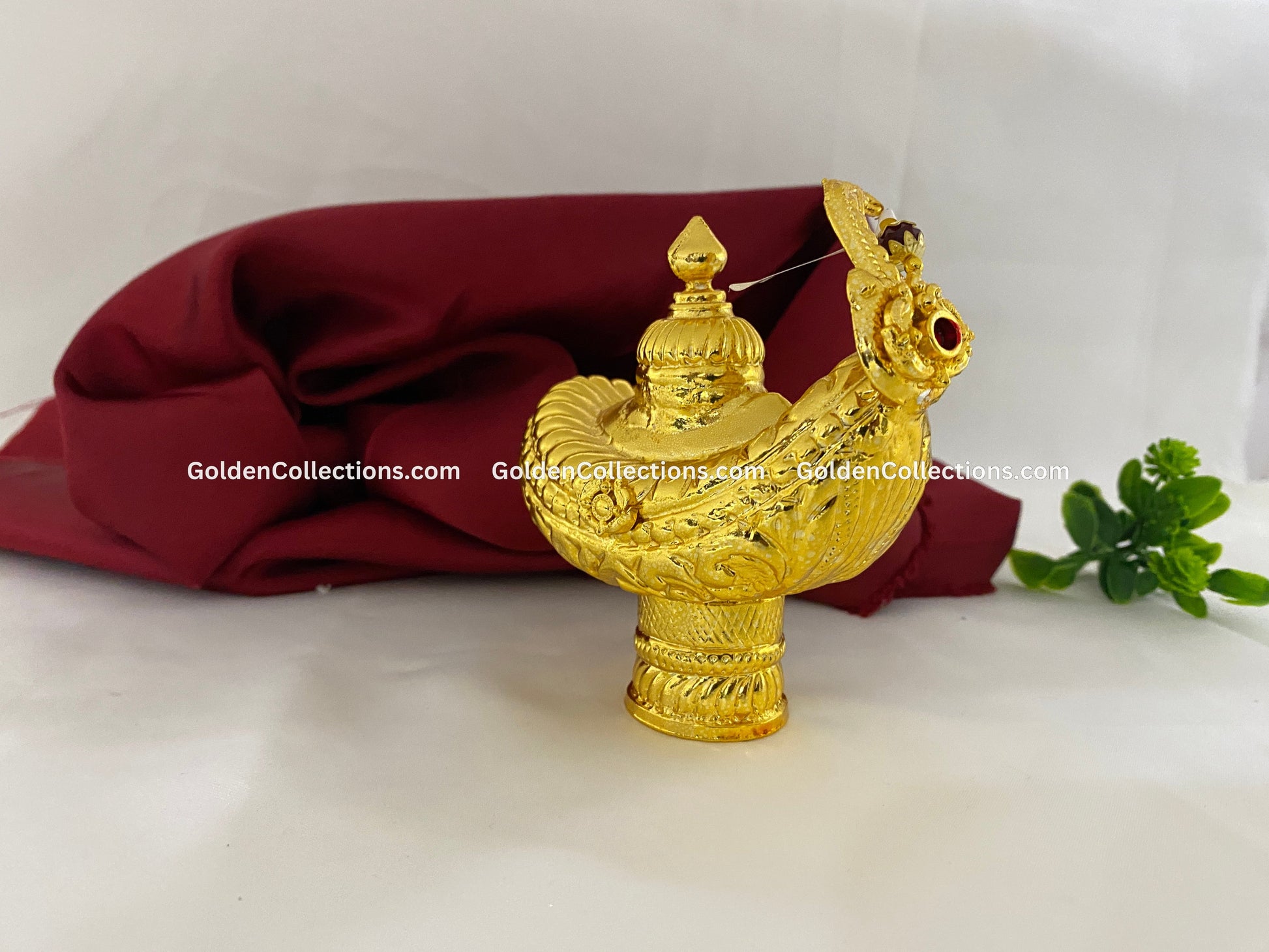 Gold Plated Crown Mukut for God Goddess - GoldenCollections DGC-037 4