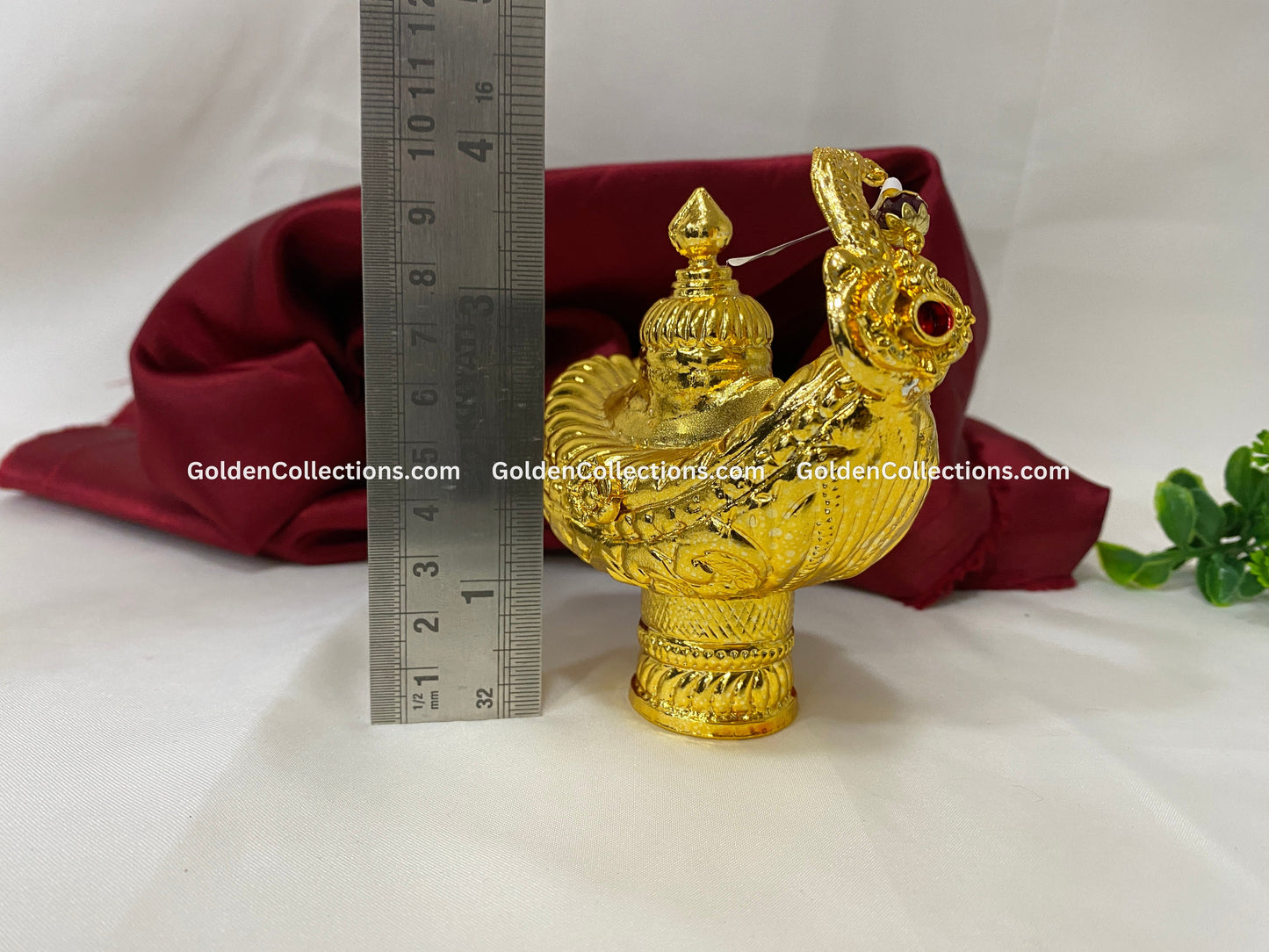 Gold Plated Crown Mukut for God Goddess - GoldenCollections DGC-037 6
