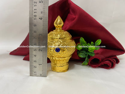 Gold Plated God Goddess Crown Mukut - GoldenCollections DGC-002 2
