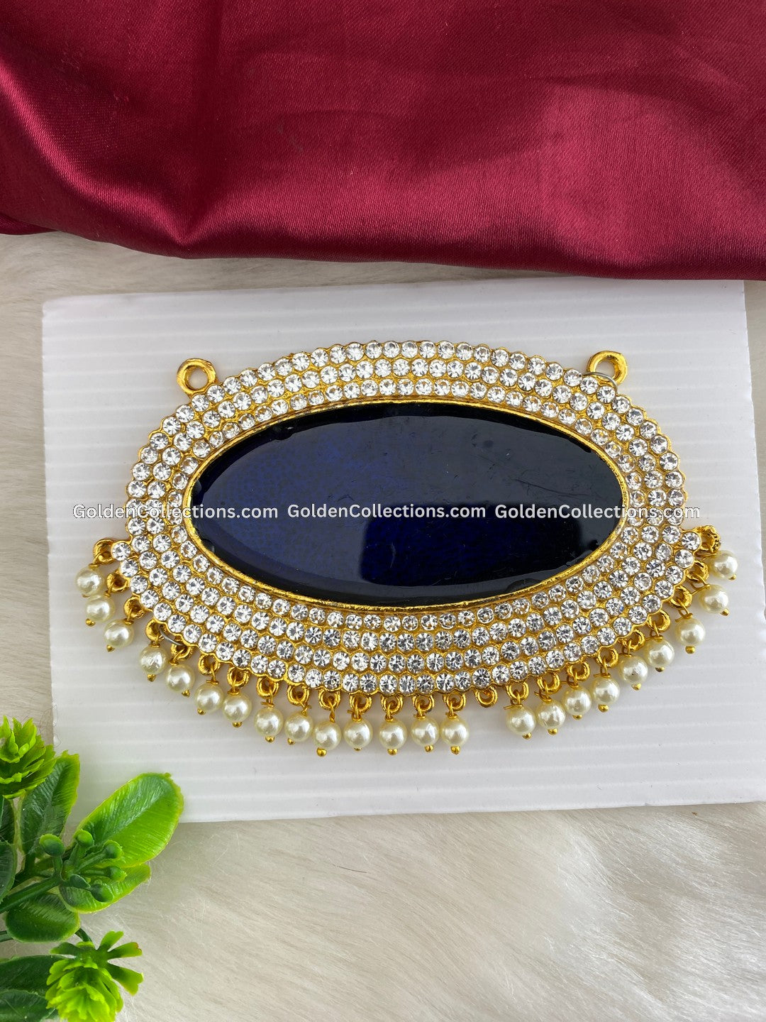 Gold-Plated Temple Locket for Idol Decor - DGP-095