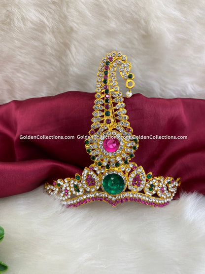 GoldenCollections: Divine Amman Kireedam Crown - Buy Online - DGC-0177