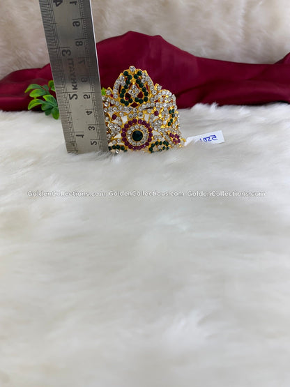 GoldenCollections Hindu Deity Jewelry Crown Kireedam - DGC-0167 2