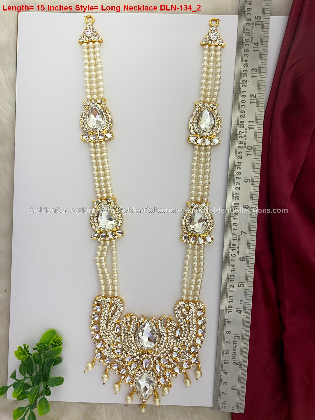 GoldenCollections Temple Deity Long Necklace - DLN-134 2