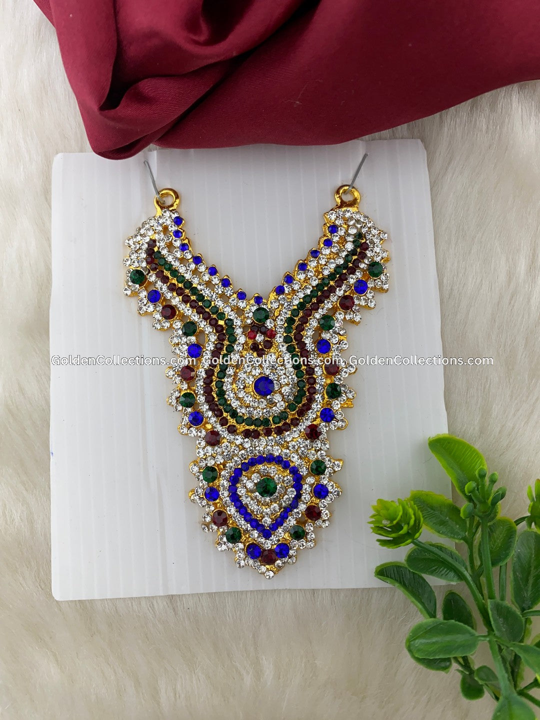 GoldenCollections Temple Deity Short Necklace - DSN-112