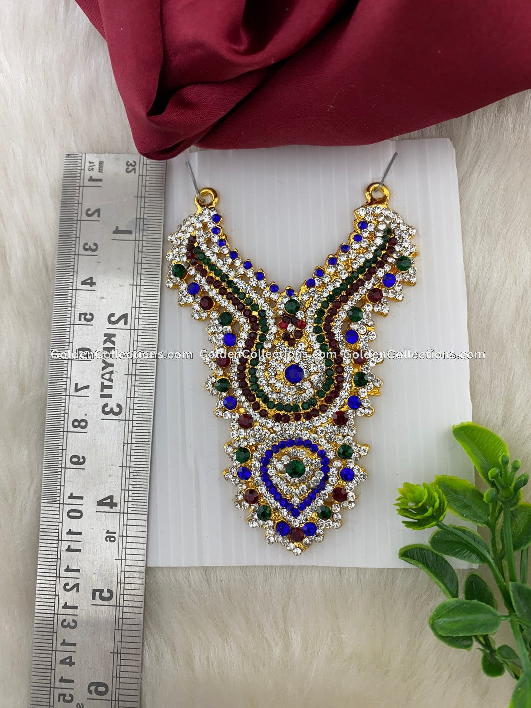 GoldenCollections Temple Deity Short Necklace - DSN-112 2
