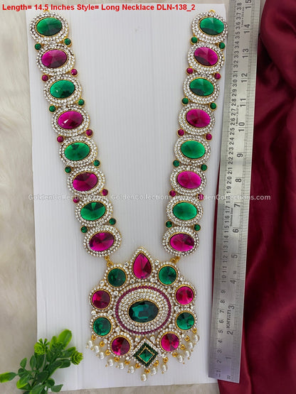 Graceful Goddess Lakshmi Long Necklace - Limited Stock DLN-138 2