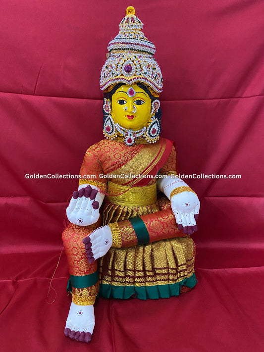 Varalakshmi Amman Idol Full Set 19 in Red VVD070 for Varalakshmi Vratham pooja image 1