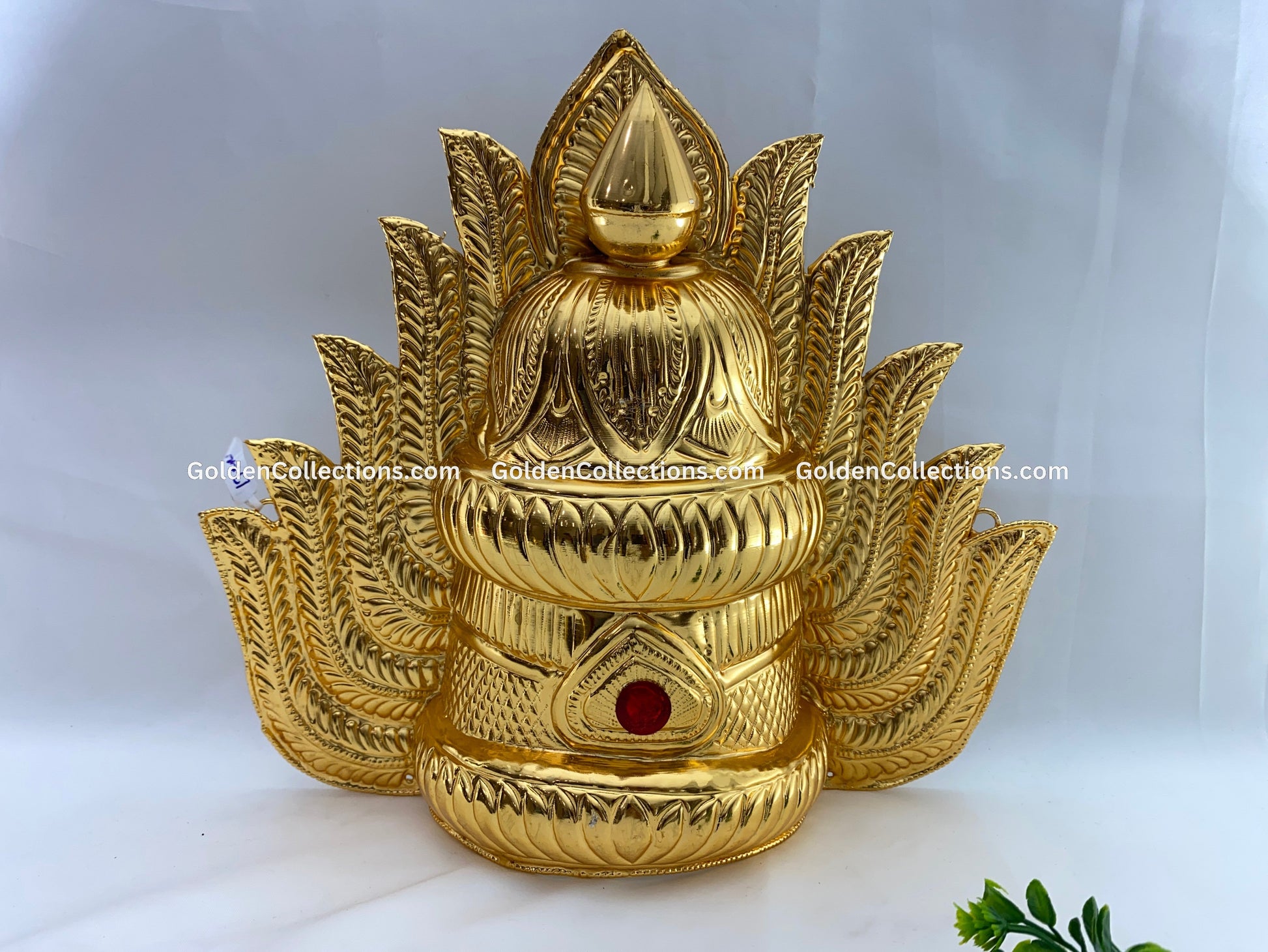Hindu Deity Idols Crown Mukut Kireedam - GoldenCollections DGC-026