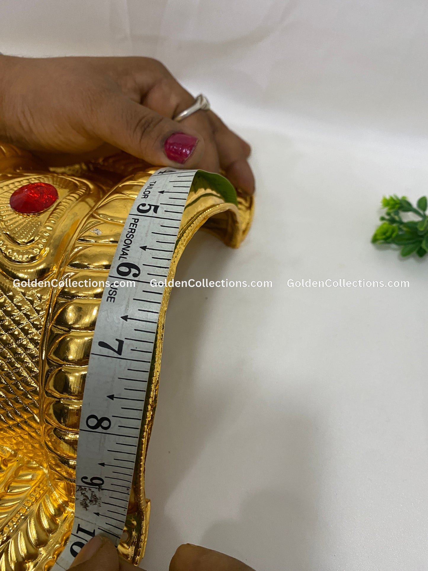 Hindu Deity Idols Crown Mukut Kireedam - GoldenCollections DGC-026 3