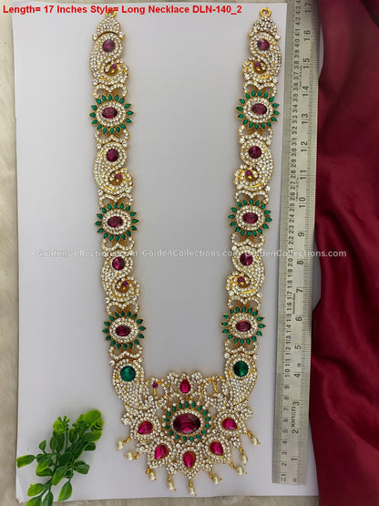Hindu God Jewellery - Amman Stone Necklace for Deity DLN-140 2