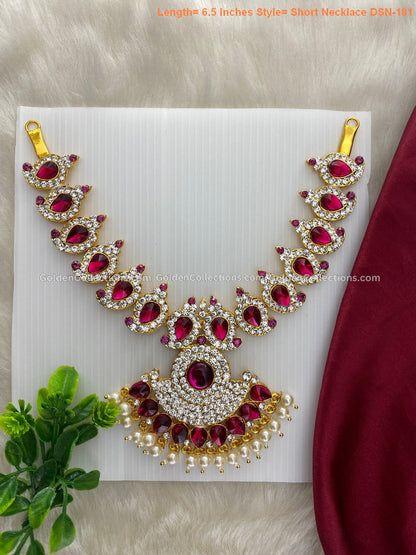 Hindu God Jewellery - Divine Amman Short Necklace - DSN-181