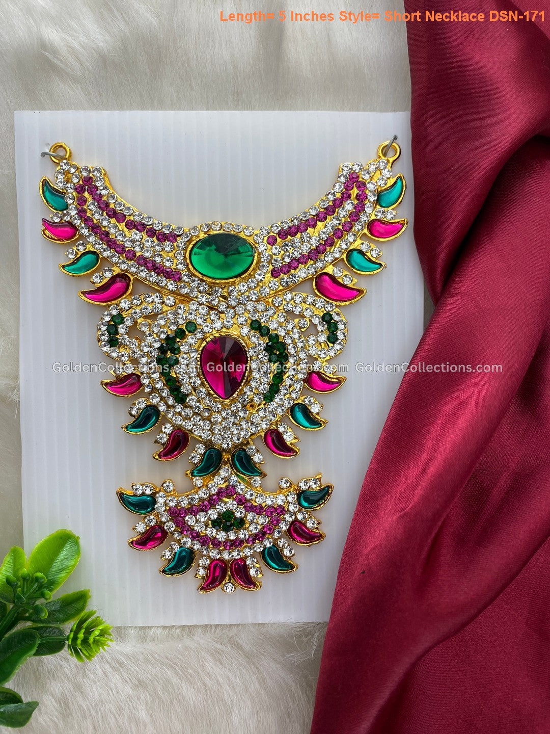Hindu God Jewellery - Divine Short Haram Collection - DSN-171