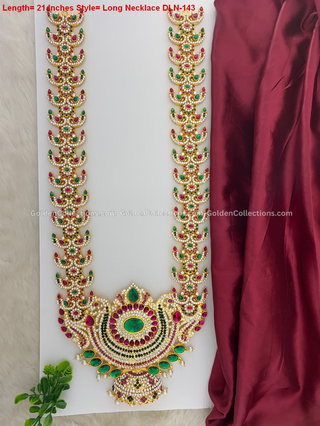 Hindu God Jewellery Set - Deity Stone Necklace DLN-143